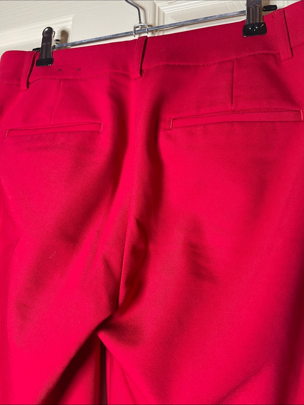Express Red Boot Cut Ponte Pants - Picture 4 of 8